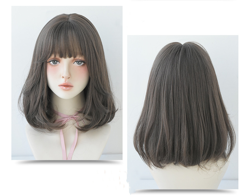 Pear Shaped Bobbed Hairstyle Shoulder-Length Cosplay Wig