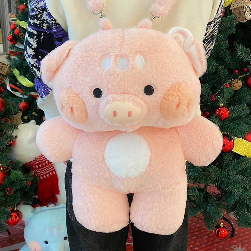 Cute Plush Toy Backpack Pig Or Elephant Design