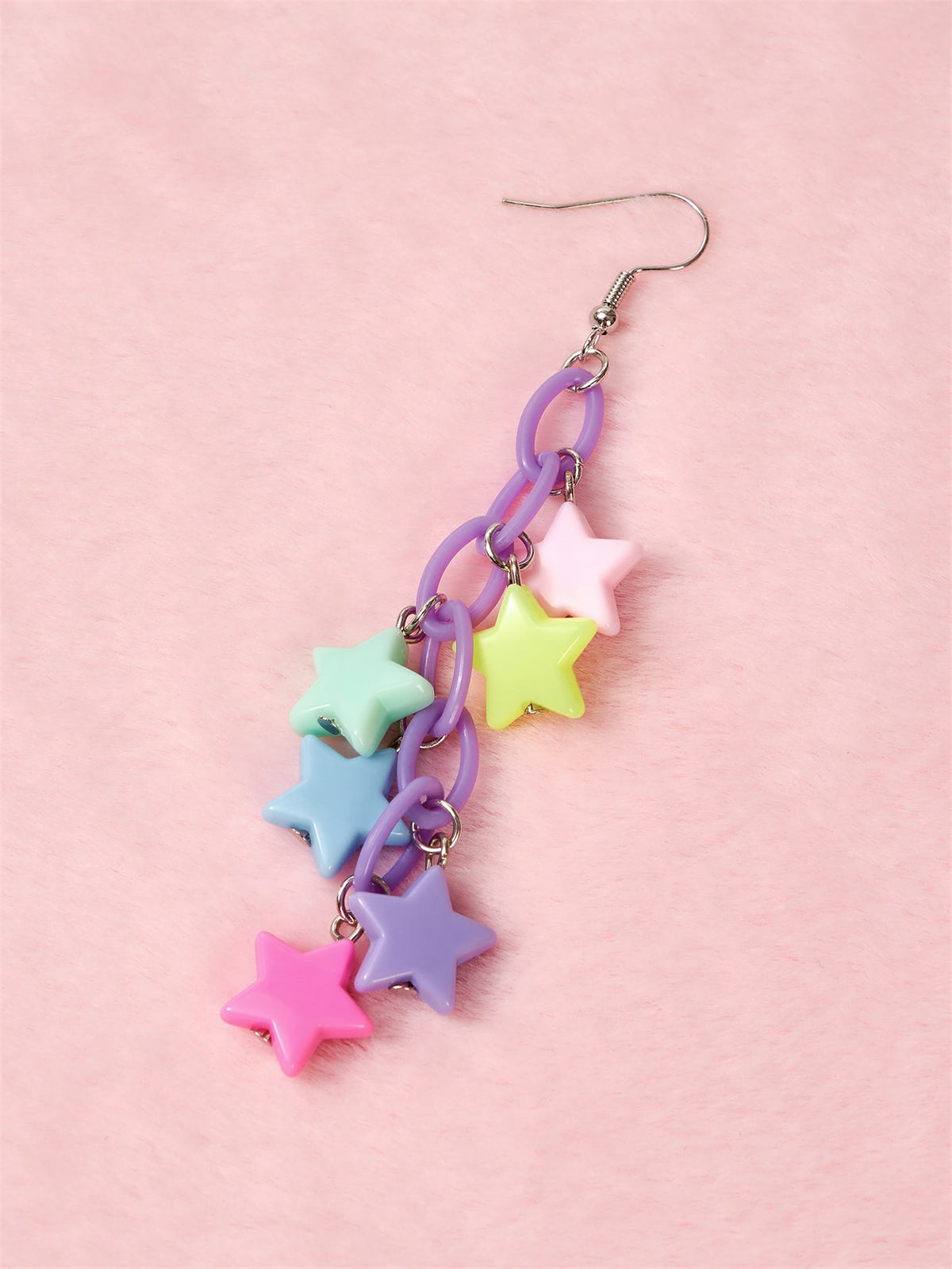 ROMWE Kawaii Star & Chain Drop Earrings