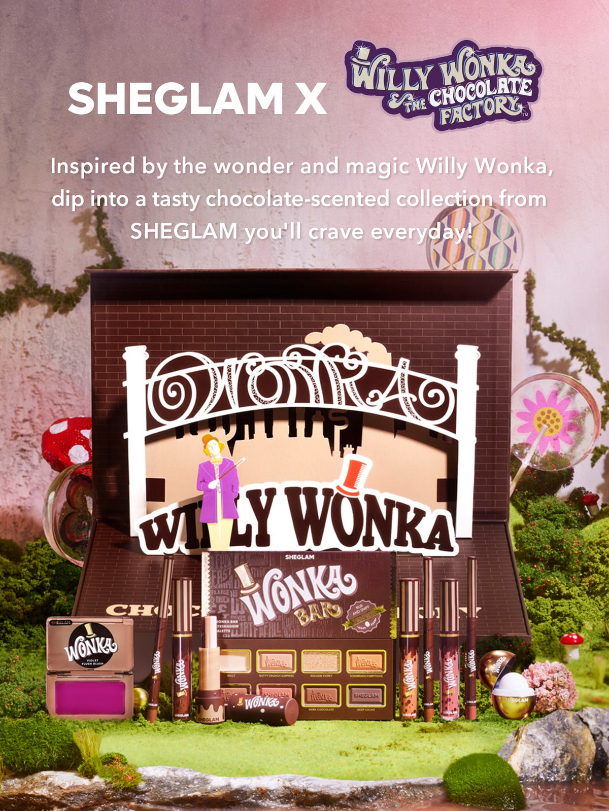 SHEGLAM | Willy wonka Full Collection Set Black Friday Sale Gift Brown Makeup Set