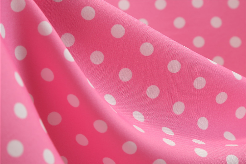 Retro Diner Style Pink Polka Dot Swing Dress