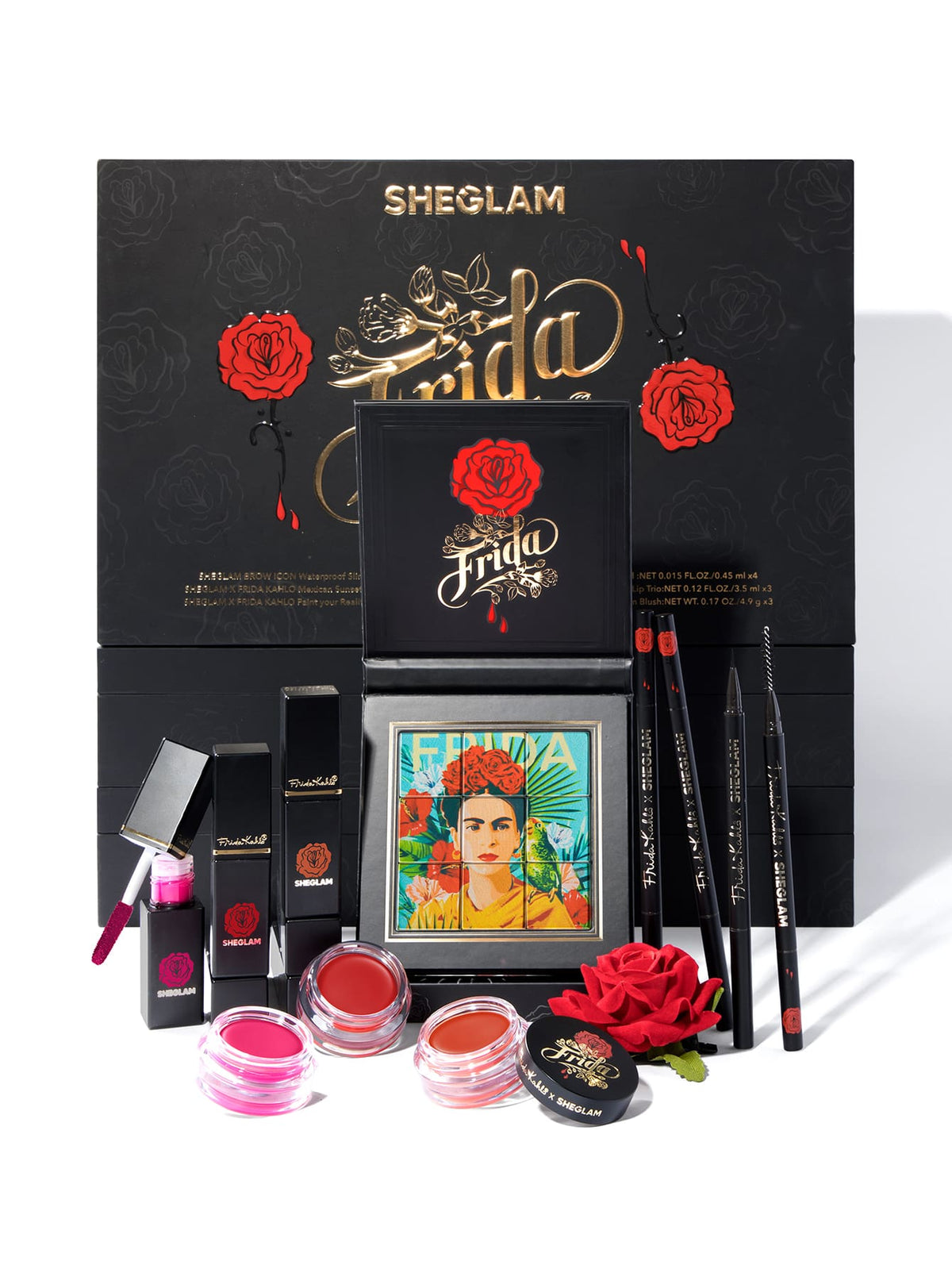 SHEGLAM X Frida Kahlo Collection Set Beauty Makeup Set Black Friday Sale New Years Gift Pink Makeup Set