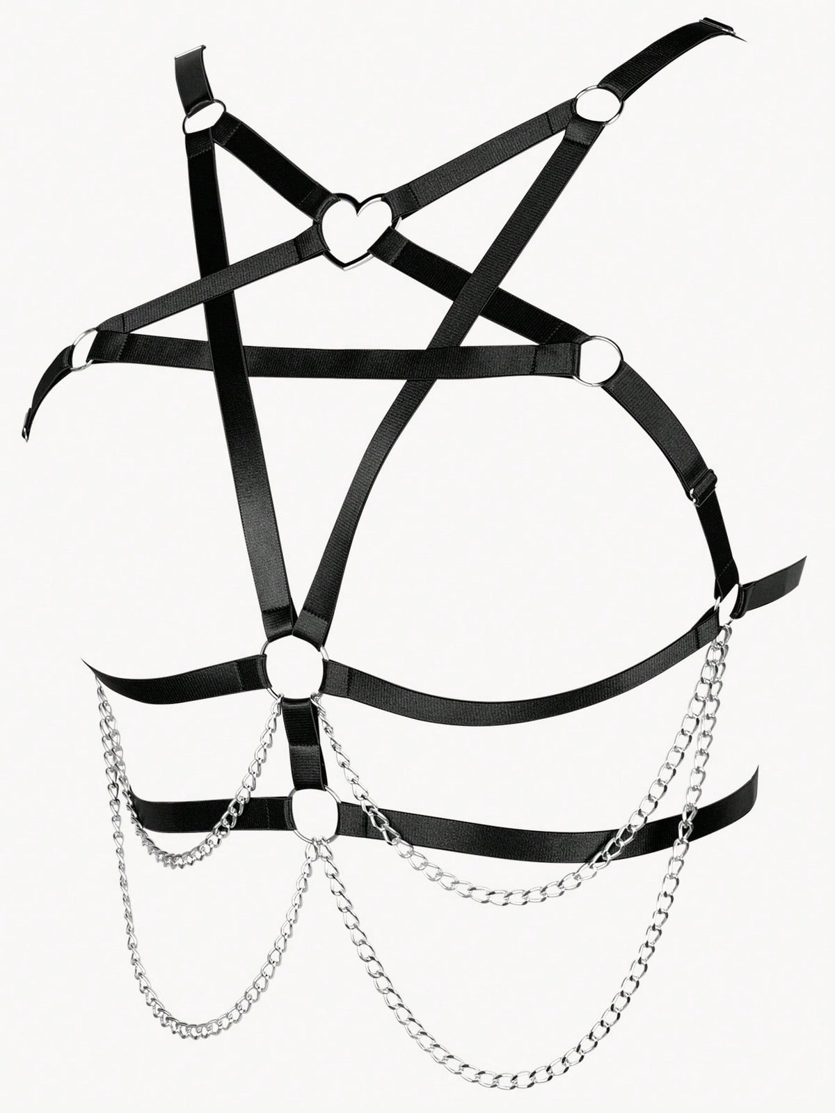 Plus Ring Linked Harness Bra