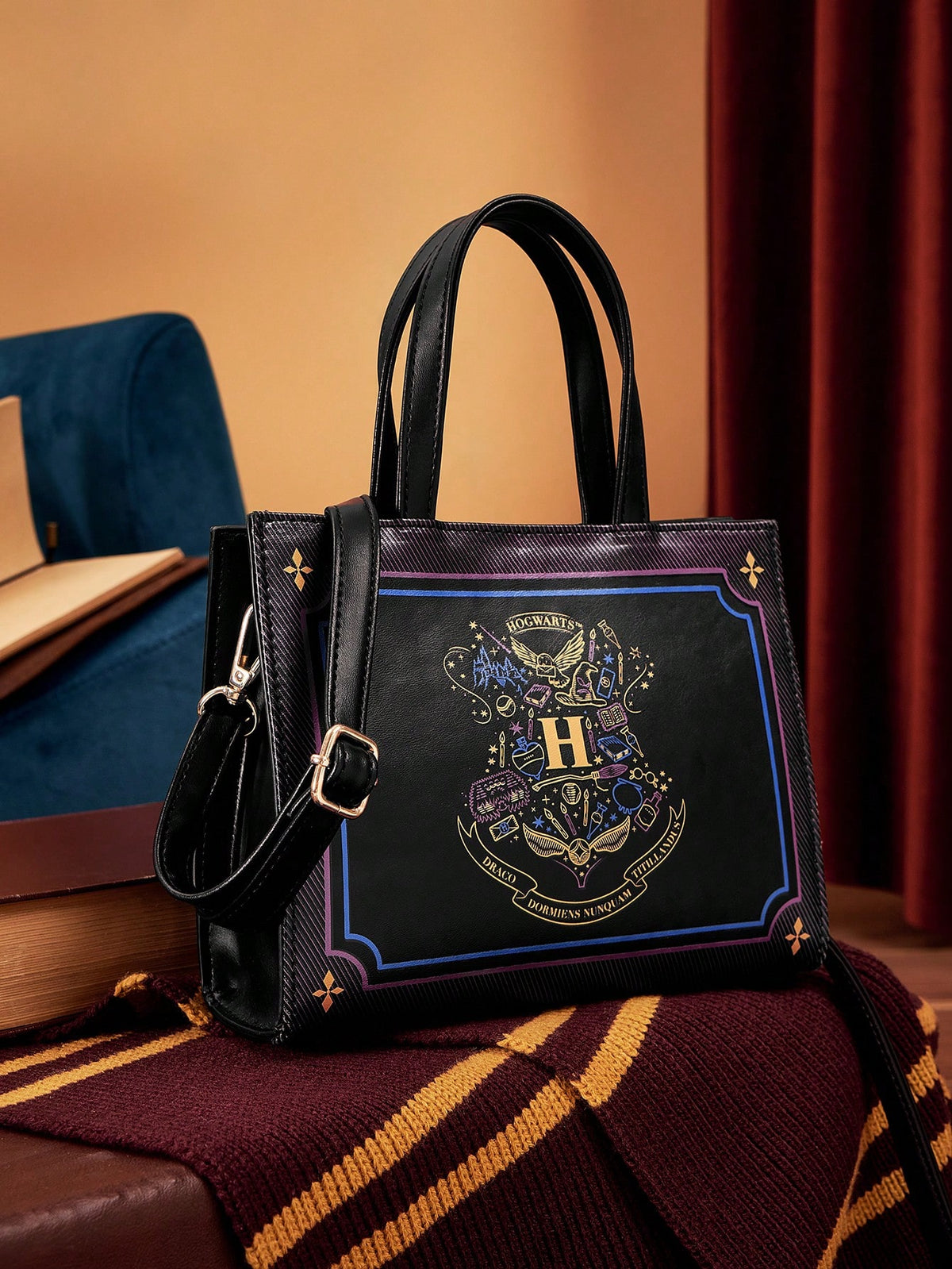 HARRY POTTER X  geometric pattern fashion top-handled bag