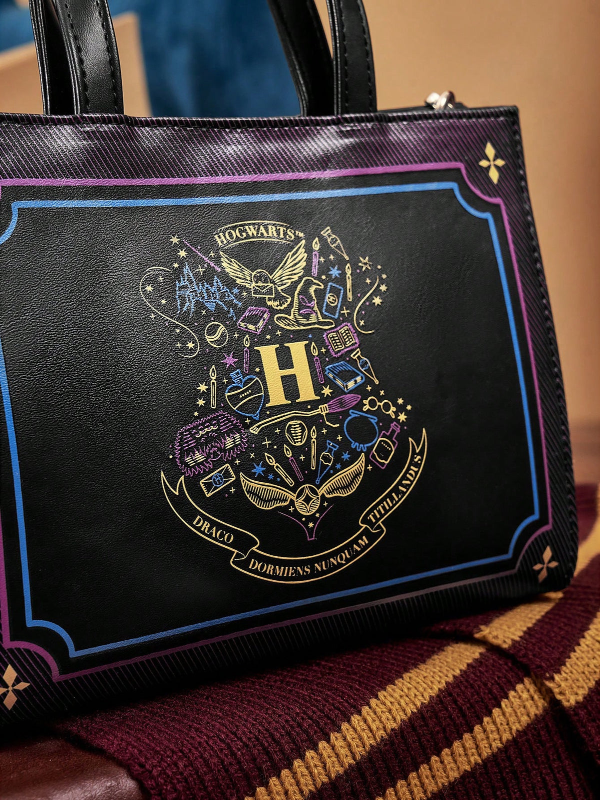 HARRY POTTER X  geometric pattern fashion top-handled bag