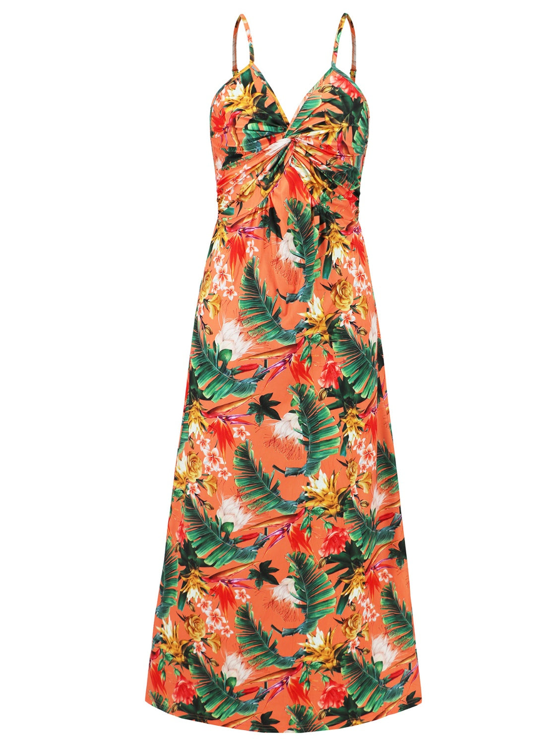 Twisted Printed V-Neck Cami Dress In Multiple Print Styles