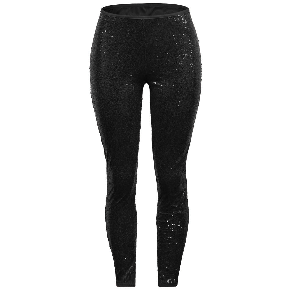 New Slim Fit Sequin Suit Trouser Style Nightclub Style Pants