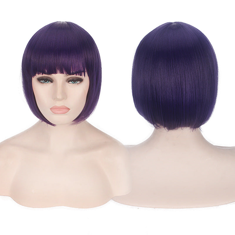 Dyed Short Hair Sharp Bob Cosplay Wig Multiple Options