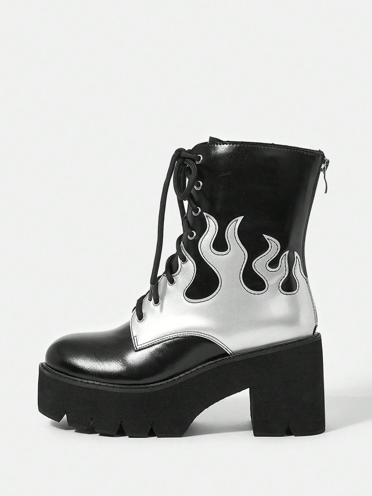 ICON Women's Mid-calf Silver Flame Boots