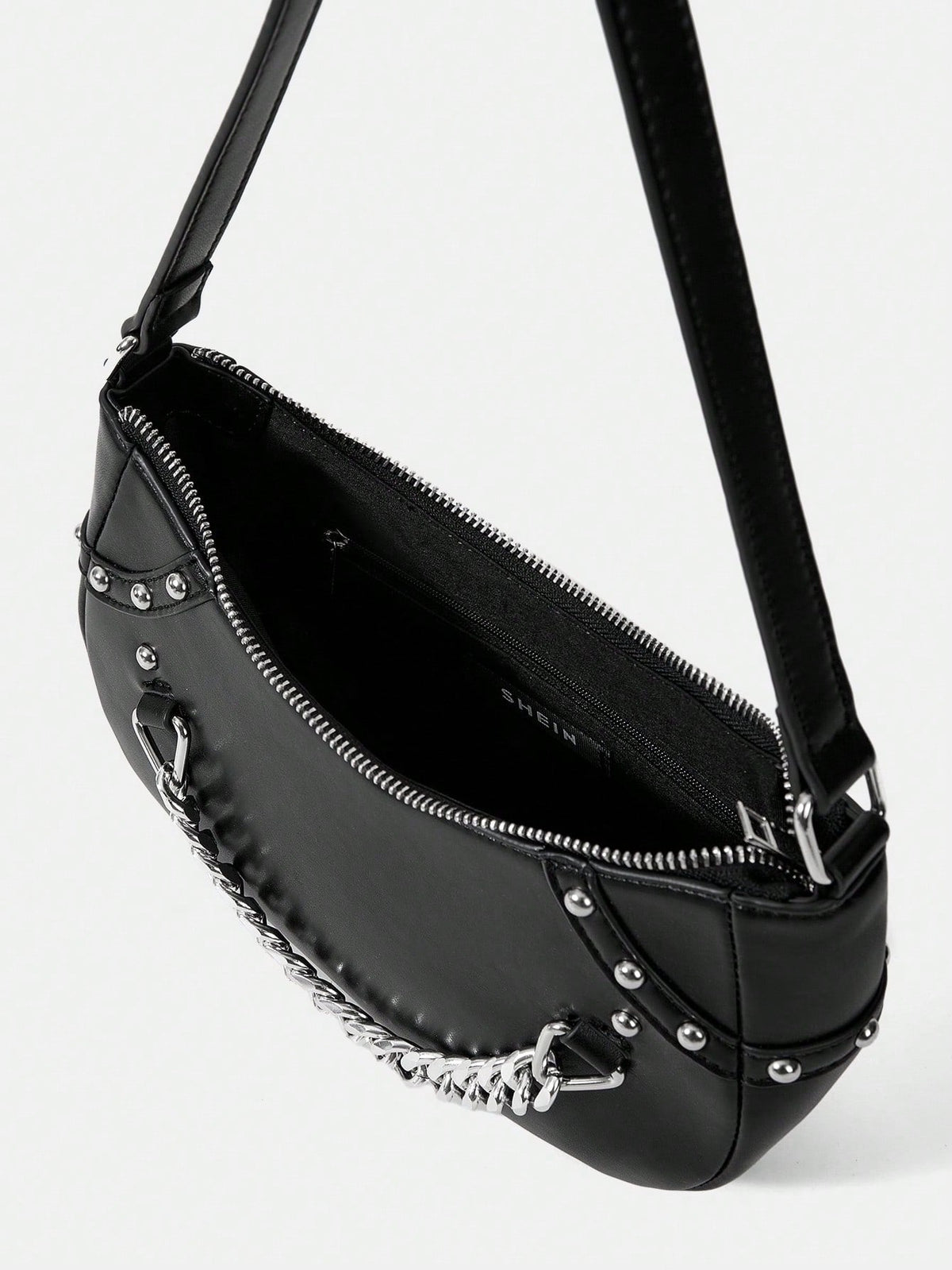 Chain Decorated Single Shoulder Bag For Women