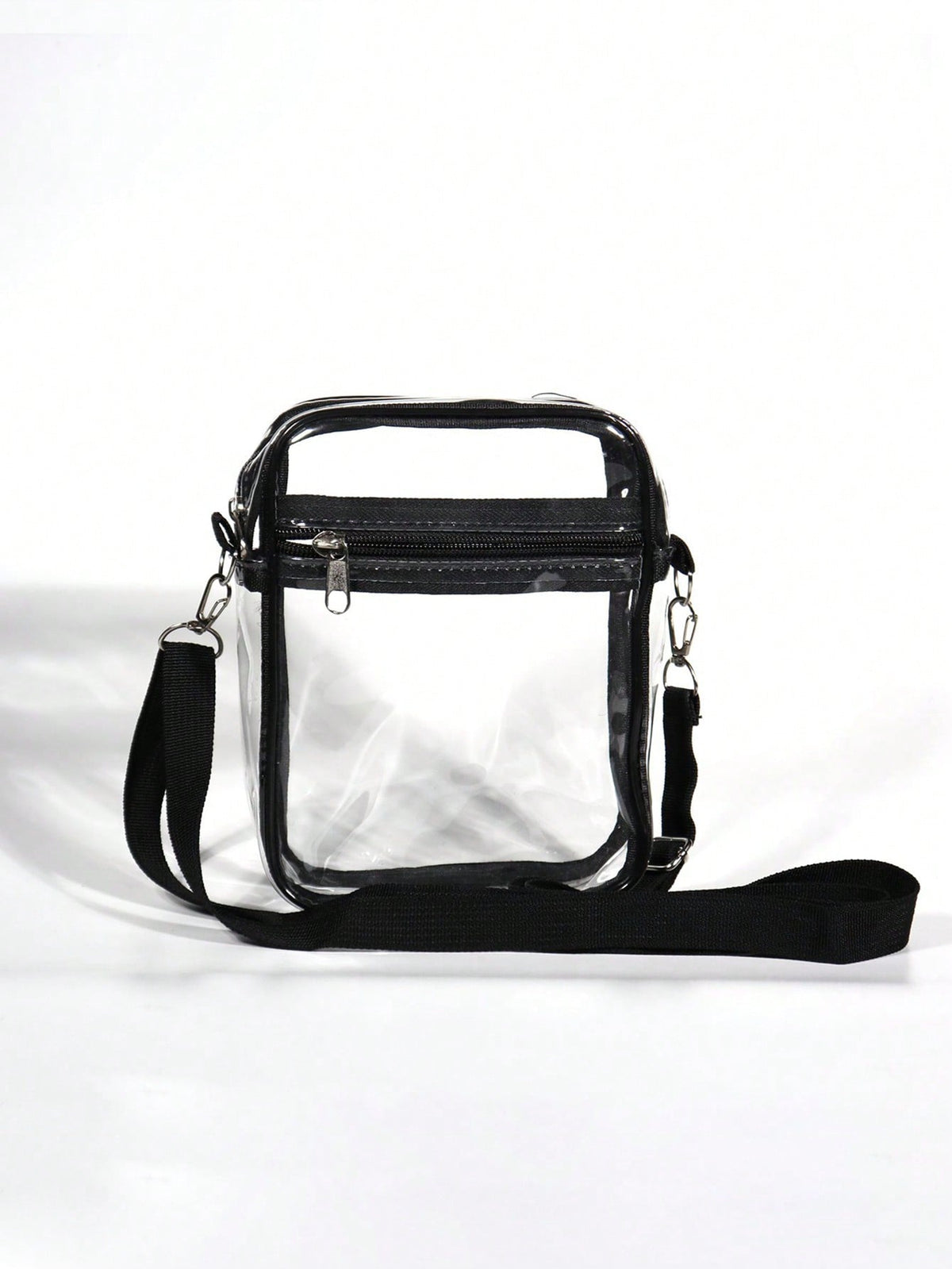 Clear Crossbody Bag, Stadium Approved Zipper Clear Purse Bag For Concerts Sports Events Festivals With Adjustable Shoulder Strap For Women And Men Pvc Bag, Fashion Clear Satchel Gift Cute See Through Shoulder Bag, Transparent Crossbody Purse Stadium Appr