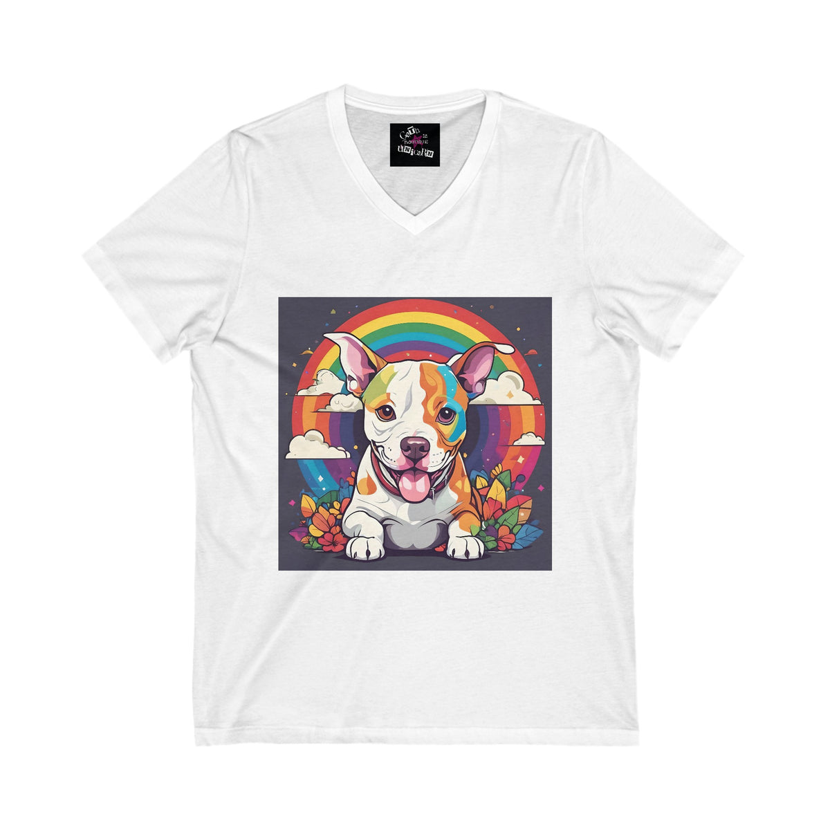 Prideful Pitties Unisex Jersey Short Sleeve V-Neck Tee