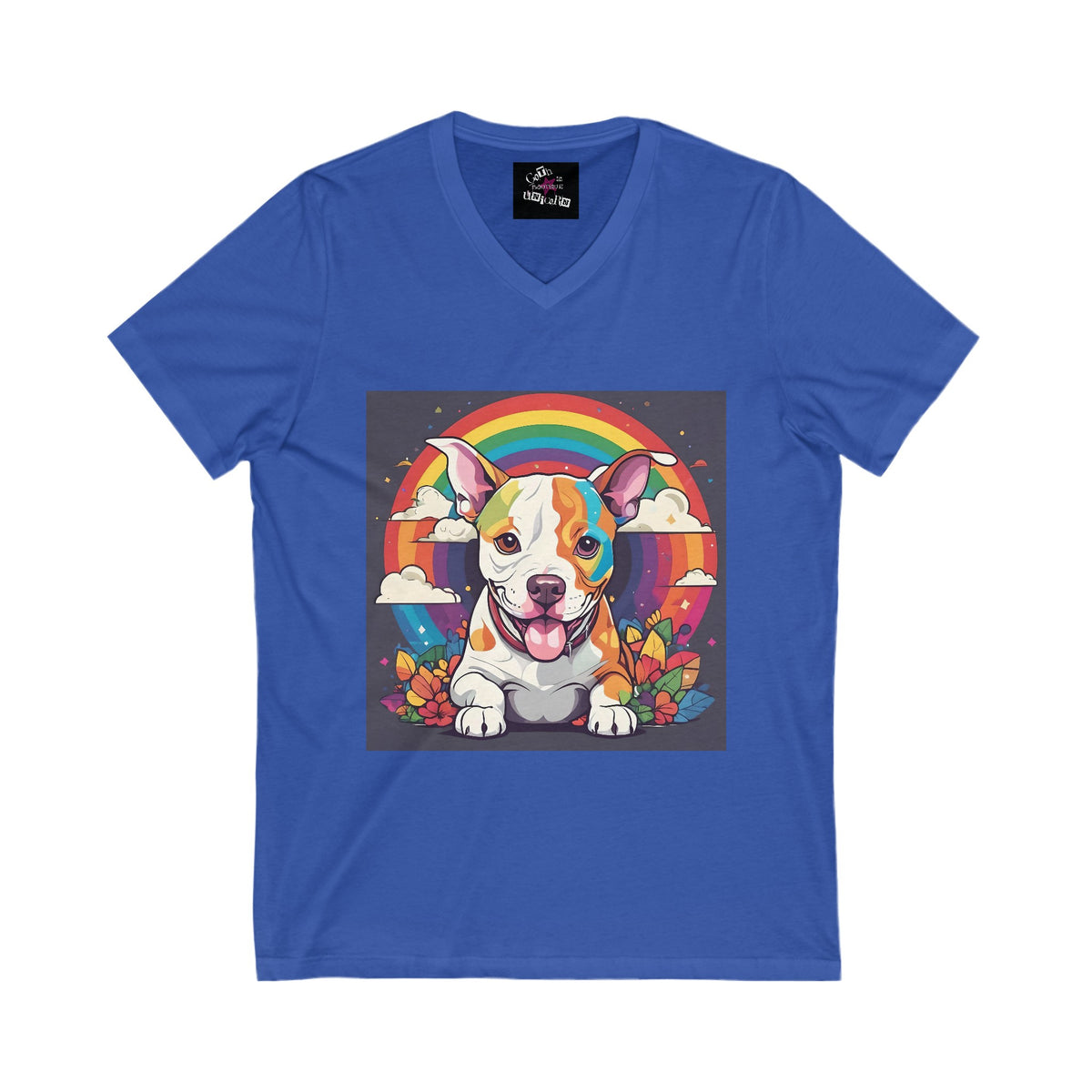 Prideful Pitties Unisex Jersey Short Sleeve V-Neck Tee