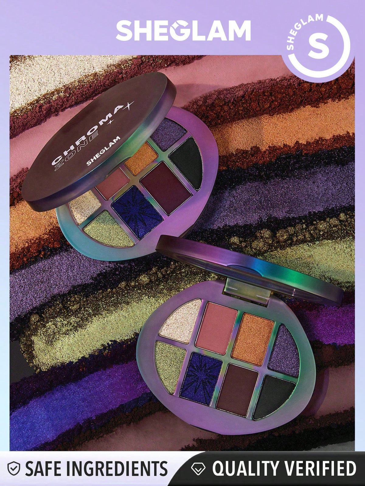 SHEGLAM Chroma Zone Eyeshadow Palette: Velocity - Embrace Winter Trends with Y2K Inspired Shades