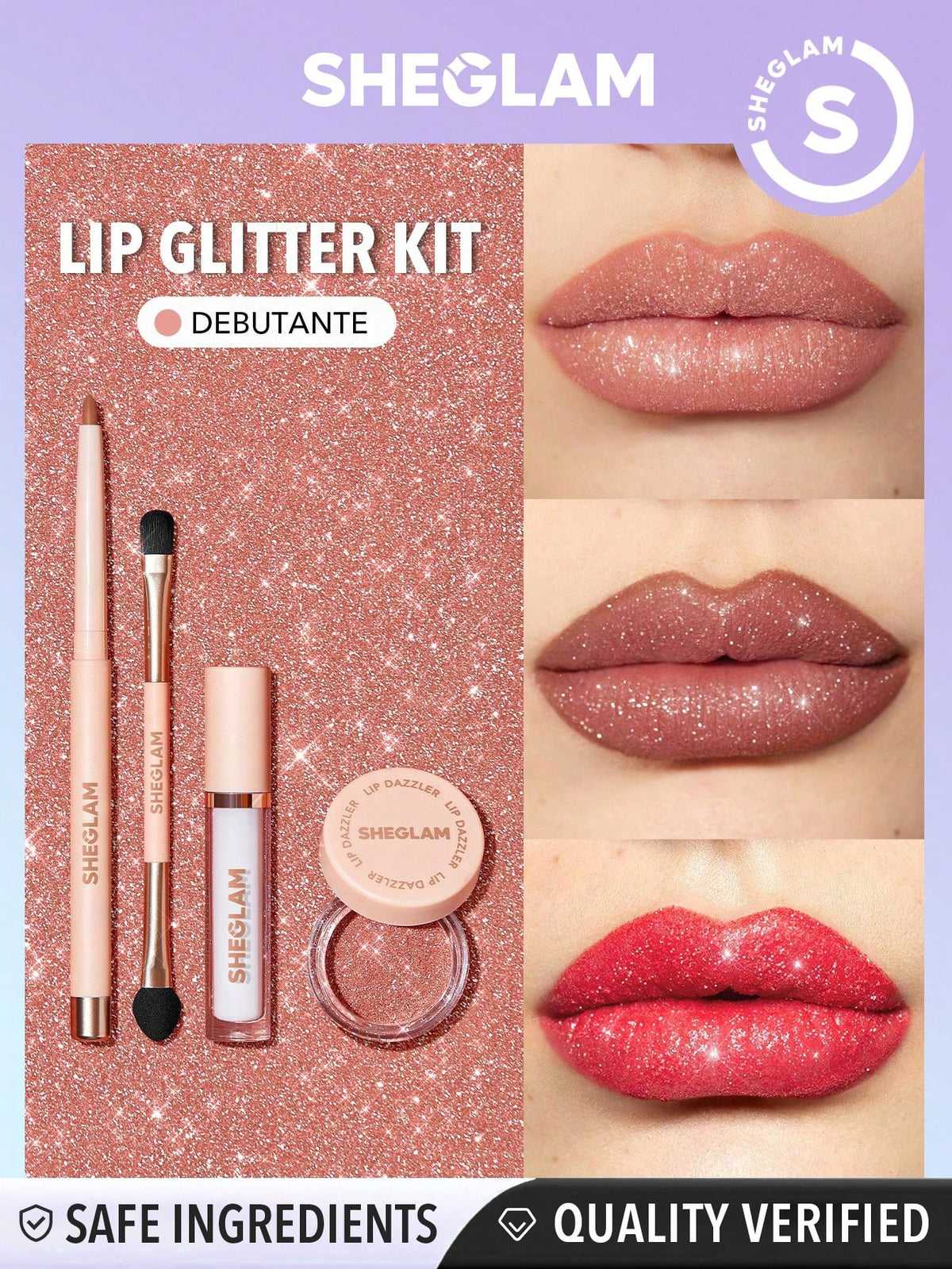 Sparkle and Shine: SHEGLAM Lip Dazzler Glitter Kit - Debutante Edition