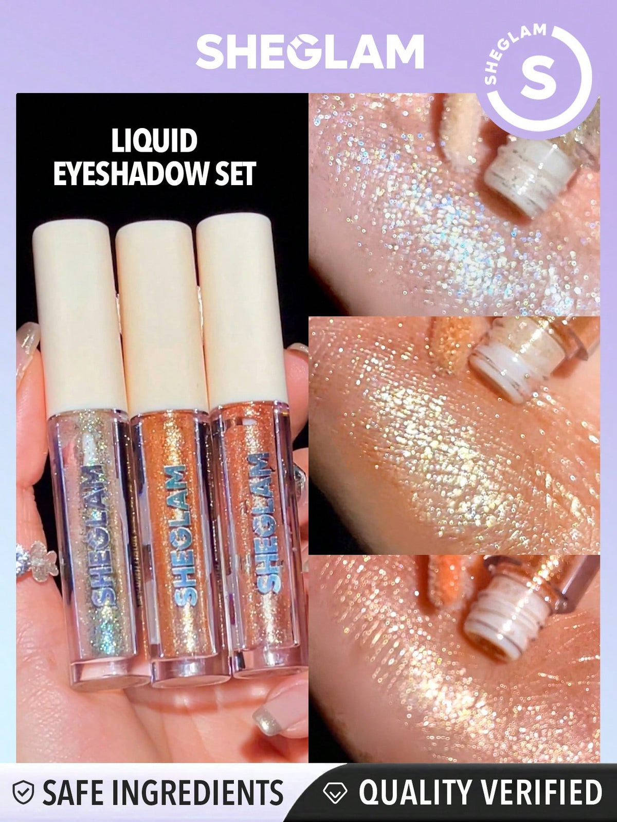 Shine Bright with SHEGLAM Starry Wish Liquid Eyeshadow Trio - North Star Set