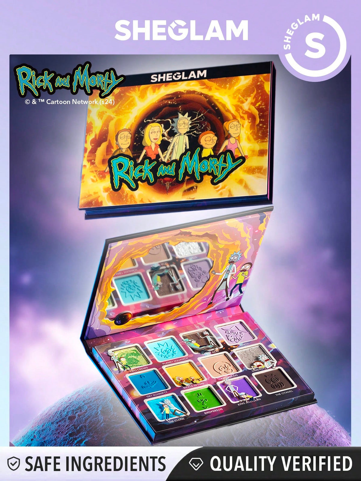 Rick and Morty X SHEGLAM The Meaning(Lessness) Of Life Palette