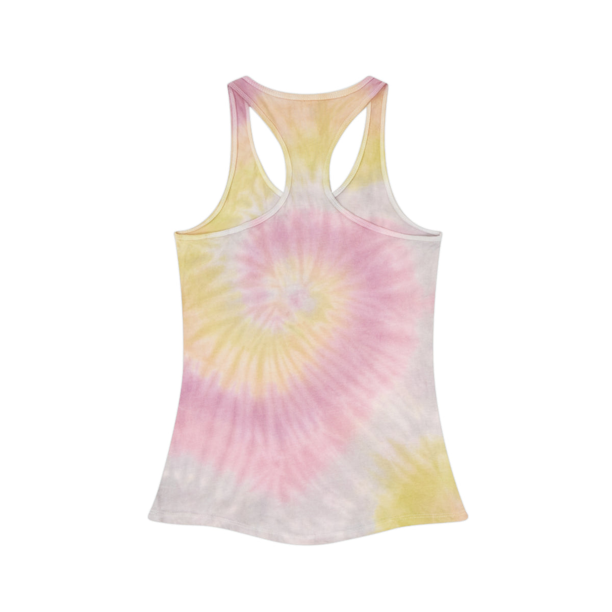 I'm Fine - Rainbow Skull Print - Tie Dye Racerback Tank Top