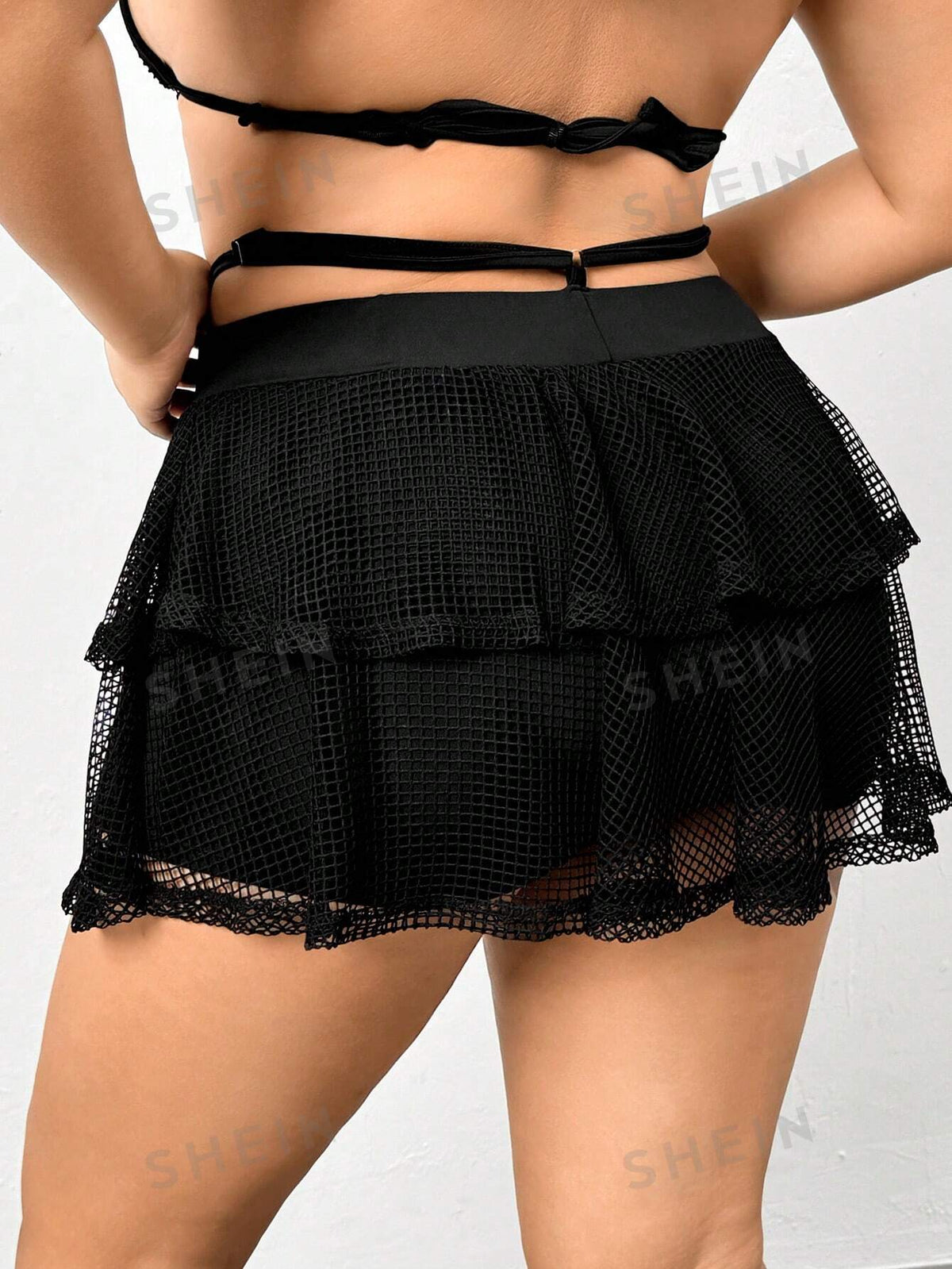 ICON Plus Tie Back Mesh Overlay Skirt