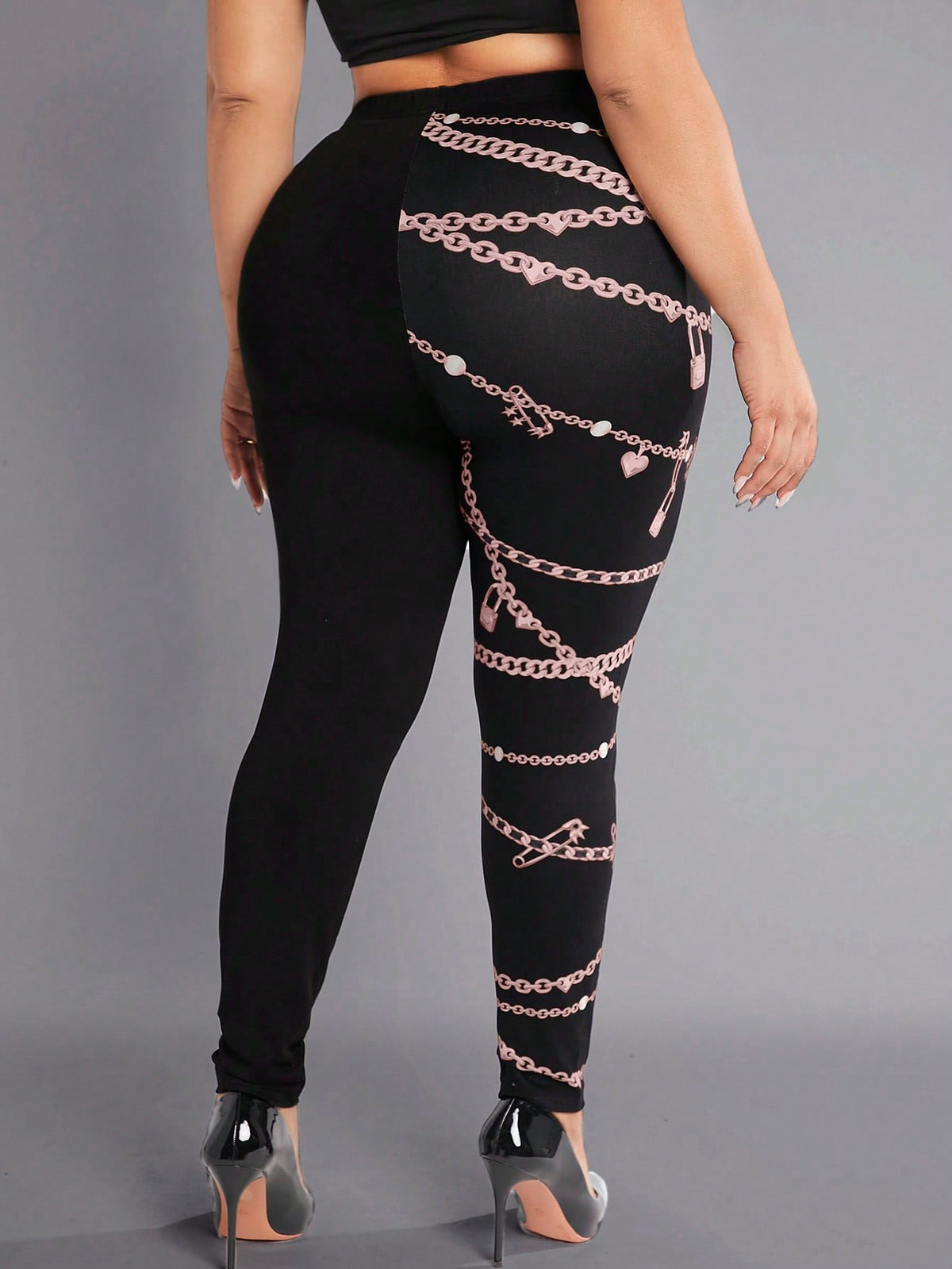 SXY Plus Tie Dye Ladder Cut Out Leggings