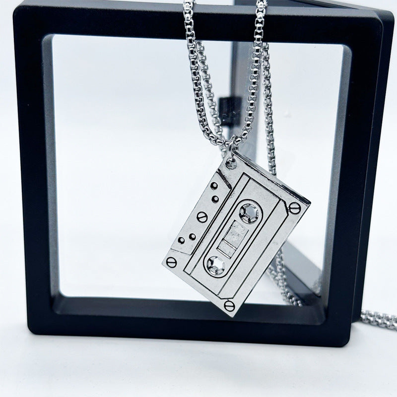 Rewind The Tape Retro Cassette Tape Necklace