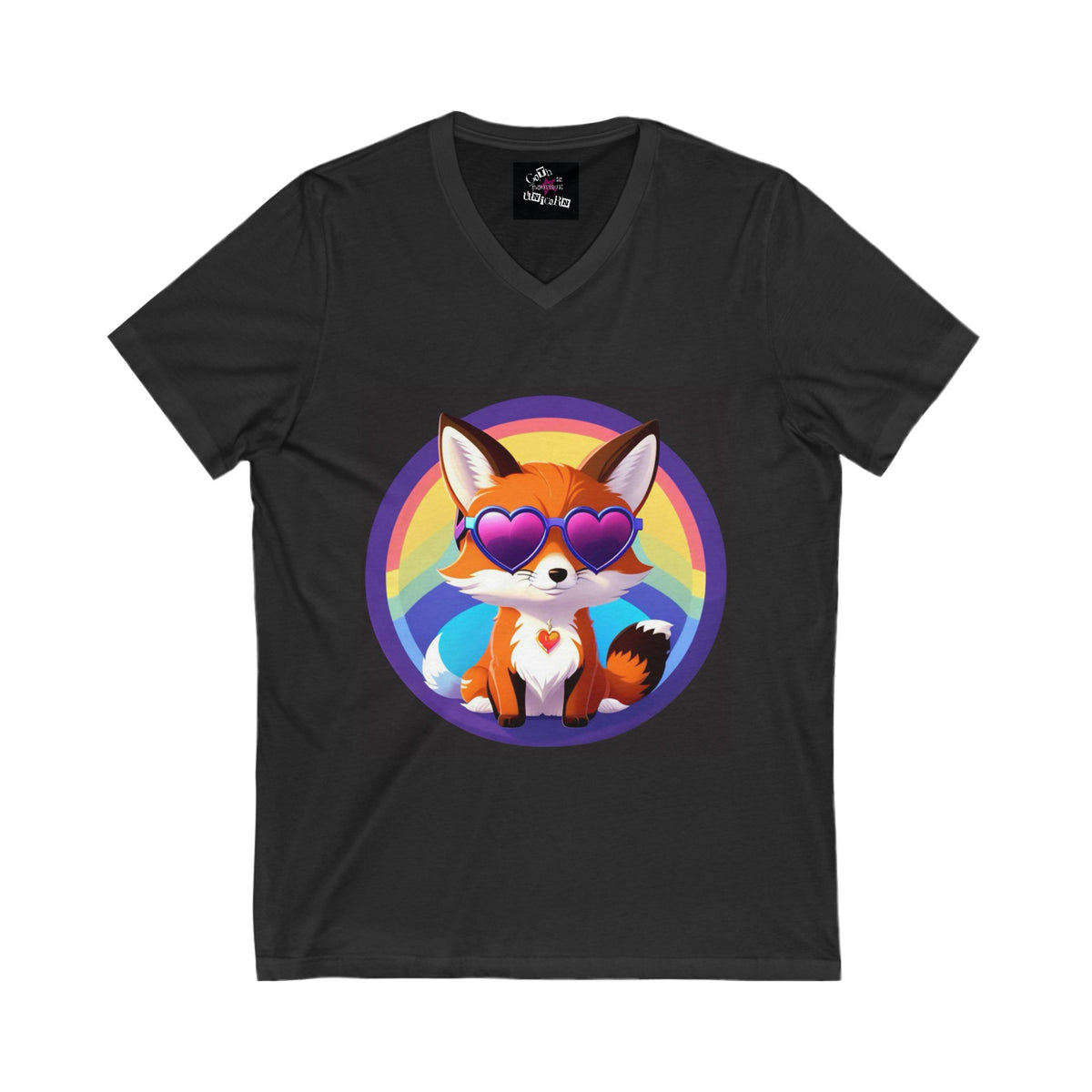 Four Pride’s Sake Fox Unisex Jersey Short Sleeve V-Neck Tee