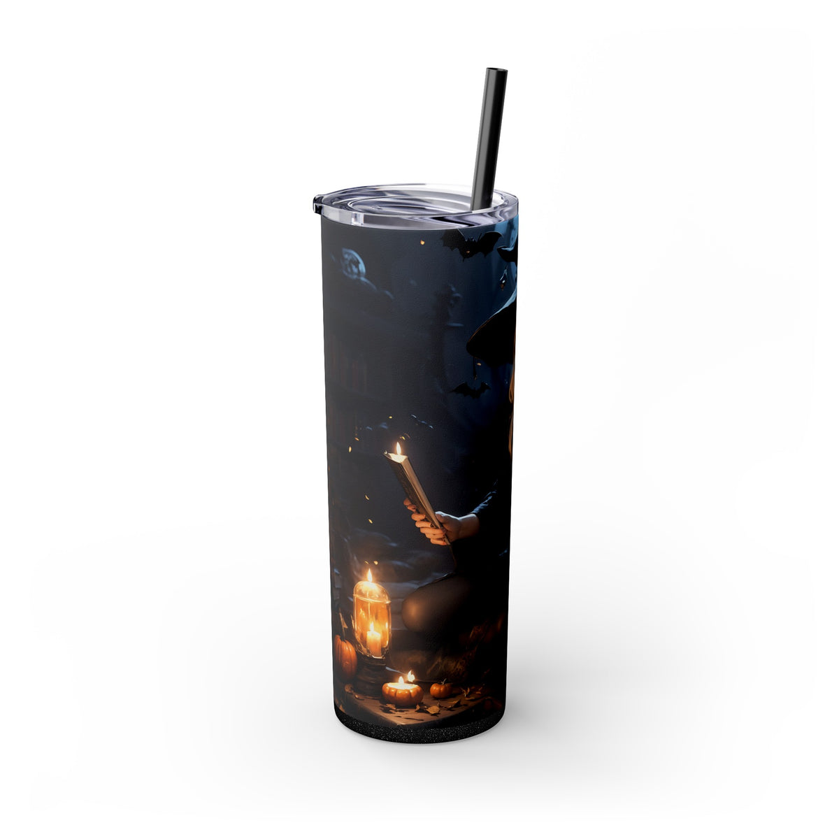 Beautiful Witch Skinny Tumbler with Straw, 20oz