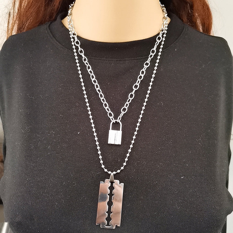 Layered Chains Punk Necklace