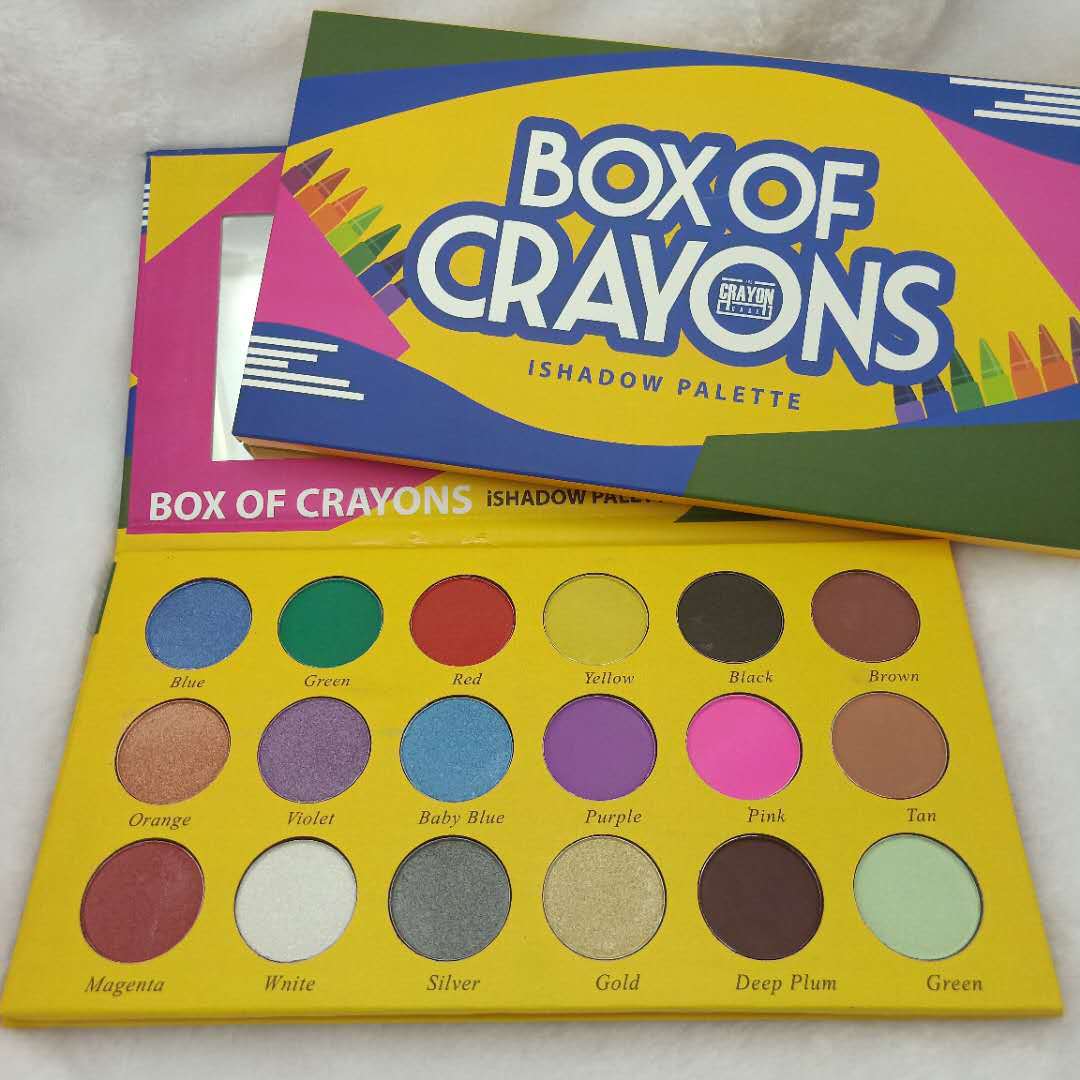 The Crayon Case Box Of Crayons 18 Color eyeshadow palette