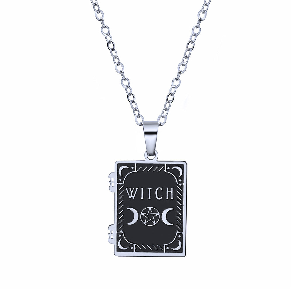 Stainless steel BASIC WITCH corrosion necklace The Worst witch pendant