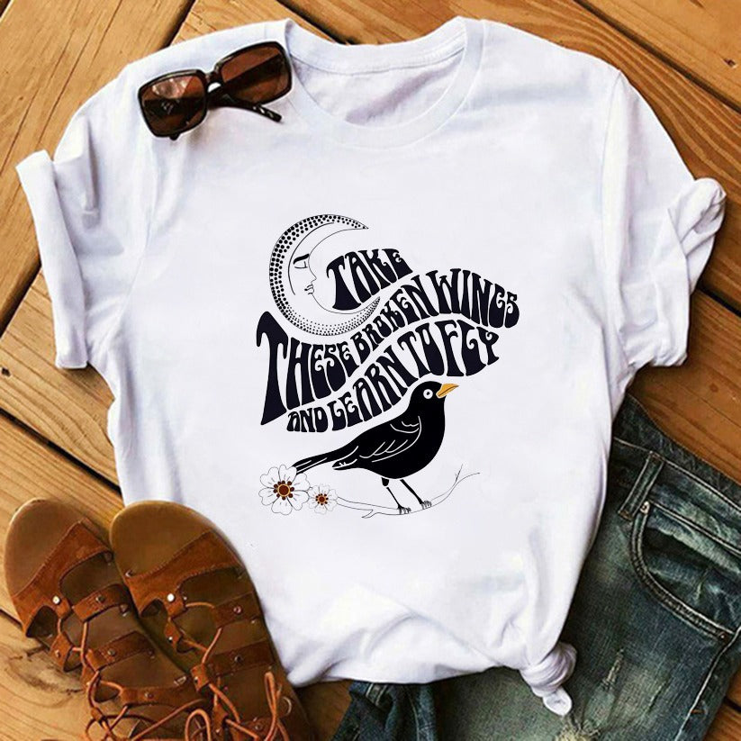 Let’s Take A Trip Retro 90’s Fashion Graphic Printed Tee