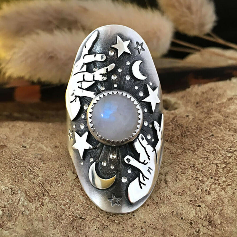 Moonstone Magician Ring