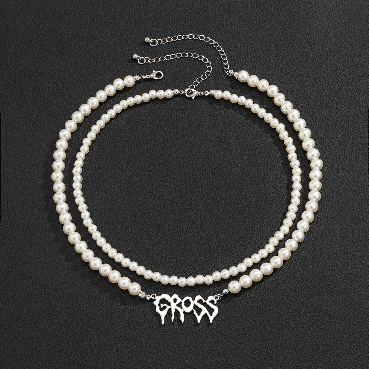 Fashion Simple Pearl Double Layer Design Necklace