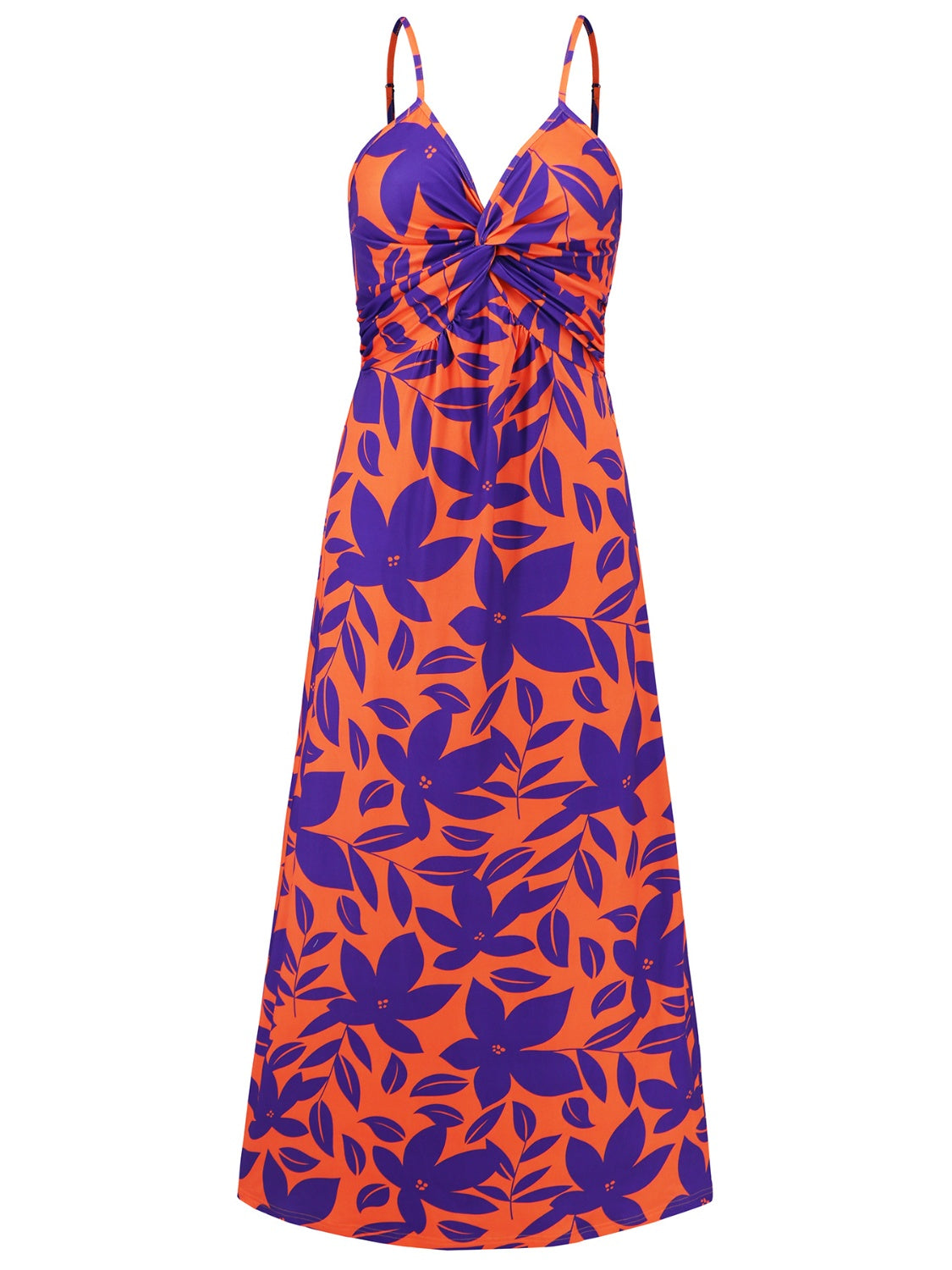 Twisted Printed V-Neck Cami Dress In Multiple Print Styles