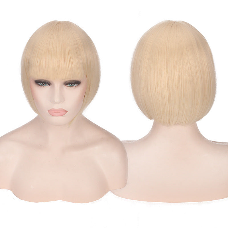 Dyed Short Hair Sharp Bob Cosplay Wig Multiple Options