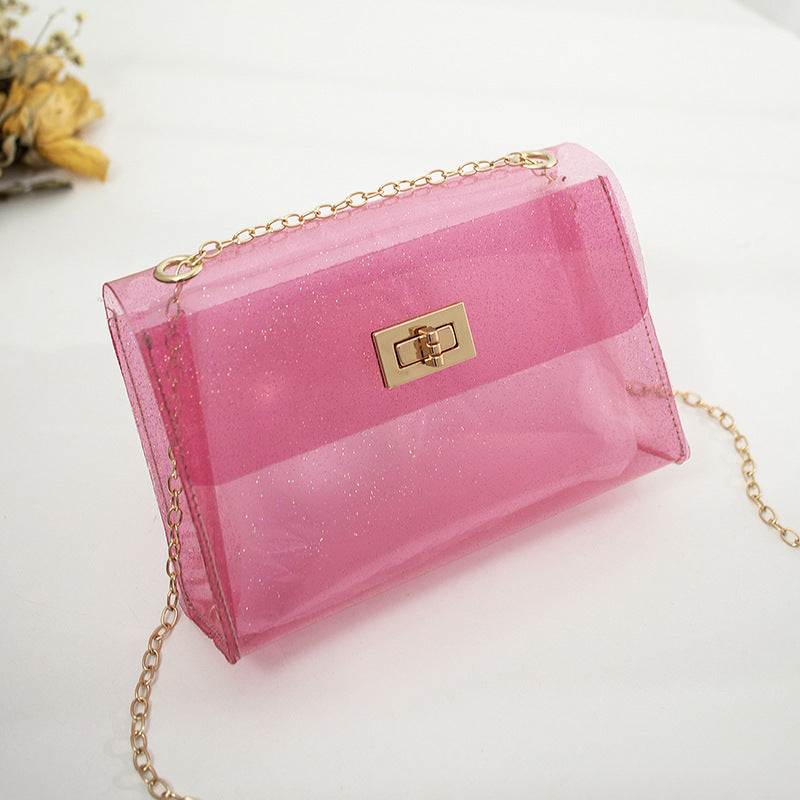 Transparent Mini Cross Body Throwback Jelly Handbag