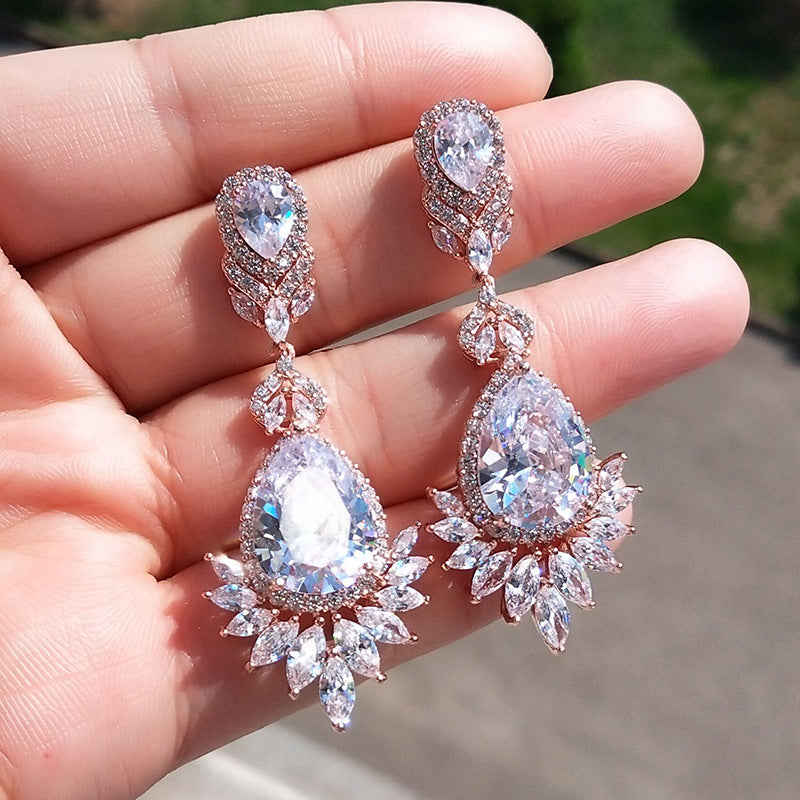 Vintage Crystal Style The Queens Jewels Large Statement Drop Earrings