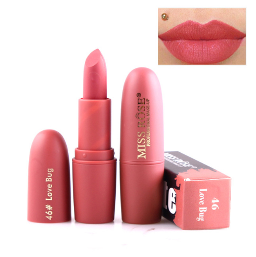 Miss Rose Moisturizing Comfort Matte Long Lasting Low Fade Lipstick