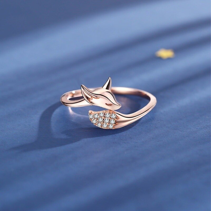 Foxy Fashion Dainty Fox Ring