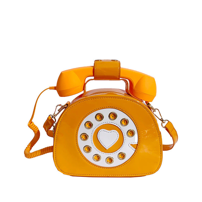 LA Fashion Women's Retro Manual Dial Telephone Personality Shoulder Handbag