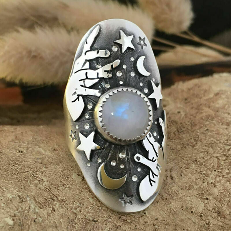 Moonstone Magician Ring