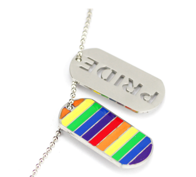 Pride Rainbow Dog Tag