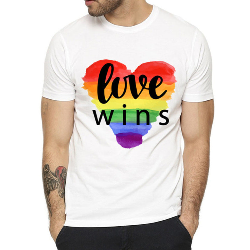 Love Wins short sleeve Graphic Tees