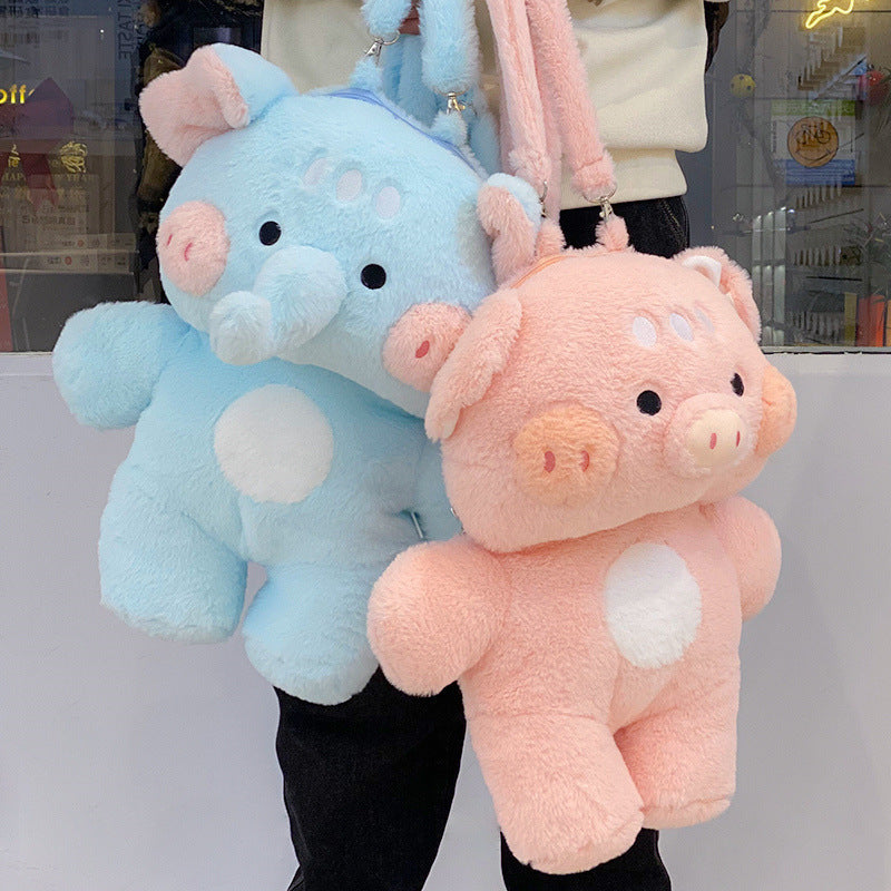 Cute Plush Toy Backpack Pig Or Elephant Design