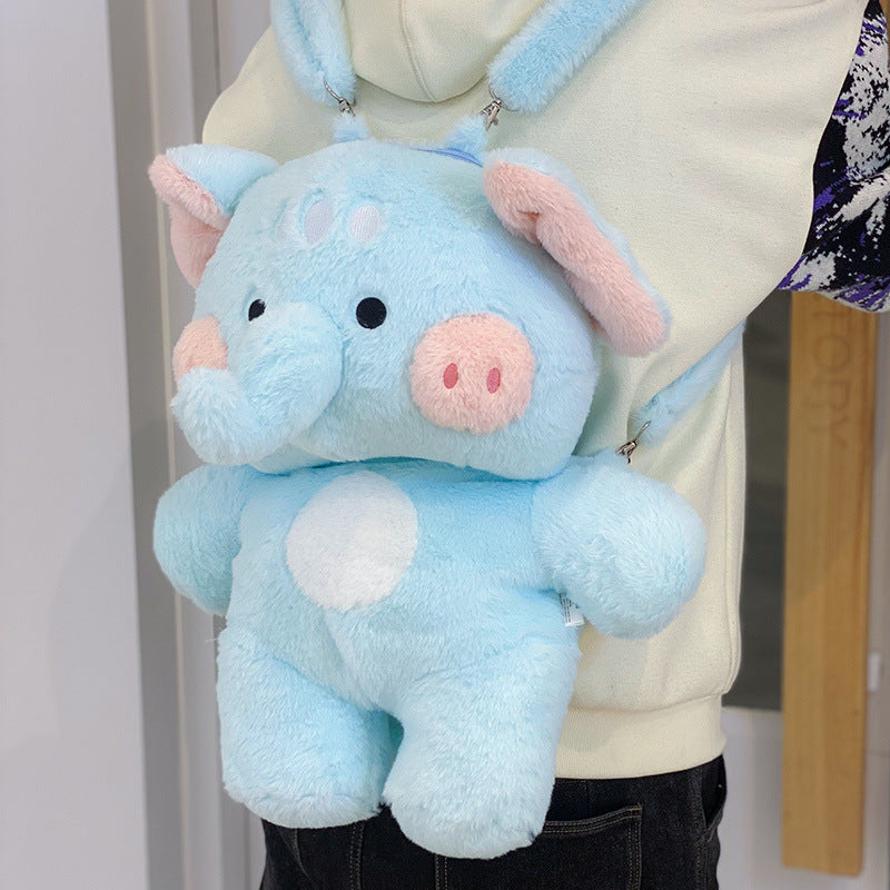 Cute Plush Toy Backpack Pig Or Elephant Design