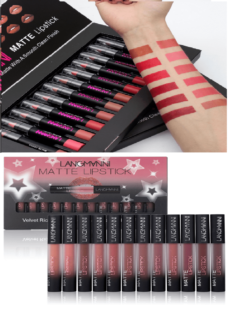 Matte Lipstick Waterproof Long-lasting Velvet Lipstick Set