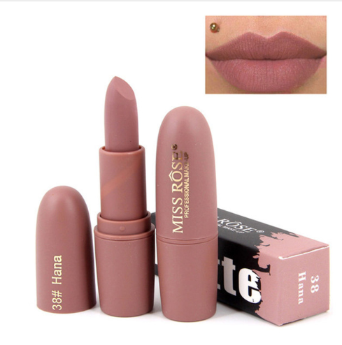 Miss Rose Moisturizing Comfort Matte Long Lasting Low Fade Lipstick