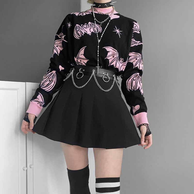 Bat Loose Long Sleeve Top Sweater