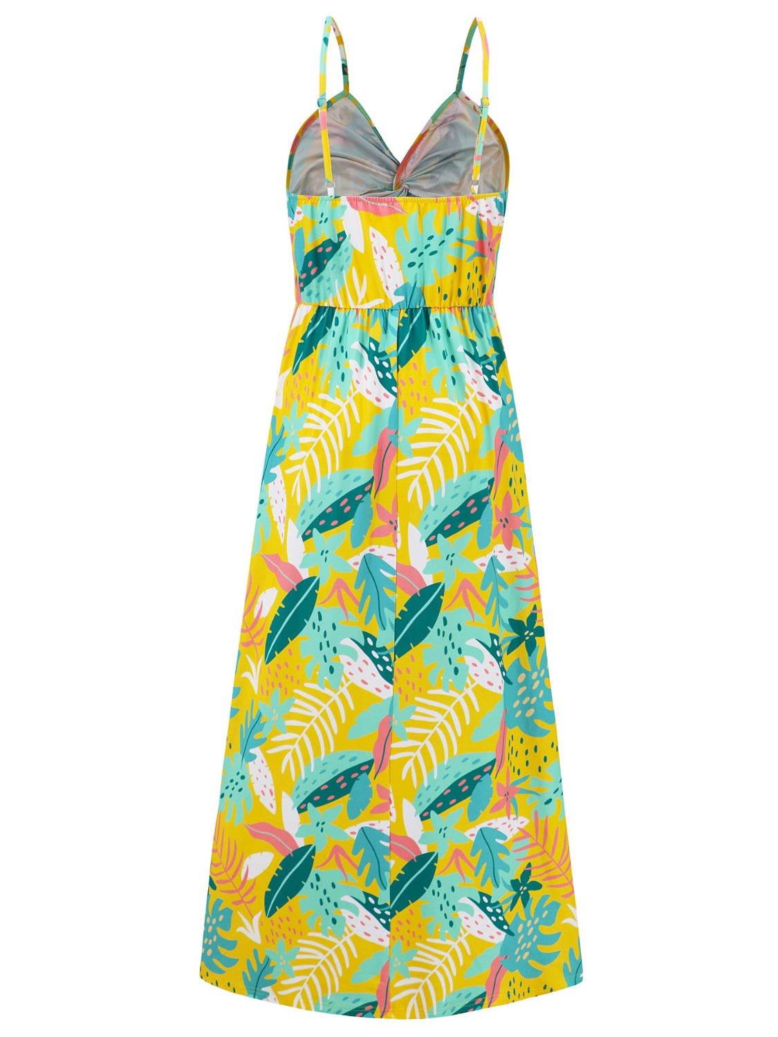 Twisted Printed V-Neck Cami Dress In Multiple Print Styles