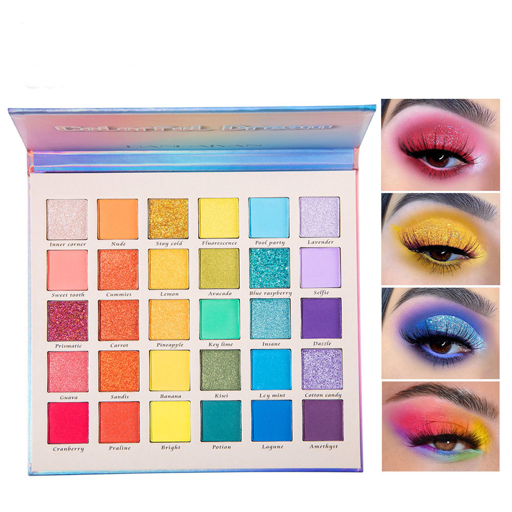 Pearlescent Matte Glitter Eyeshadow Palette